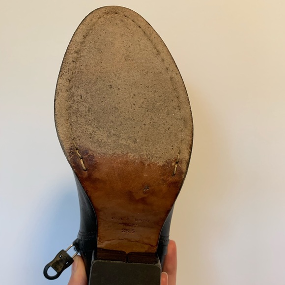 Rag & Bone Kendall Leather Ankle Boots (38.5/8.5) - Picture 6 of 7